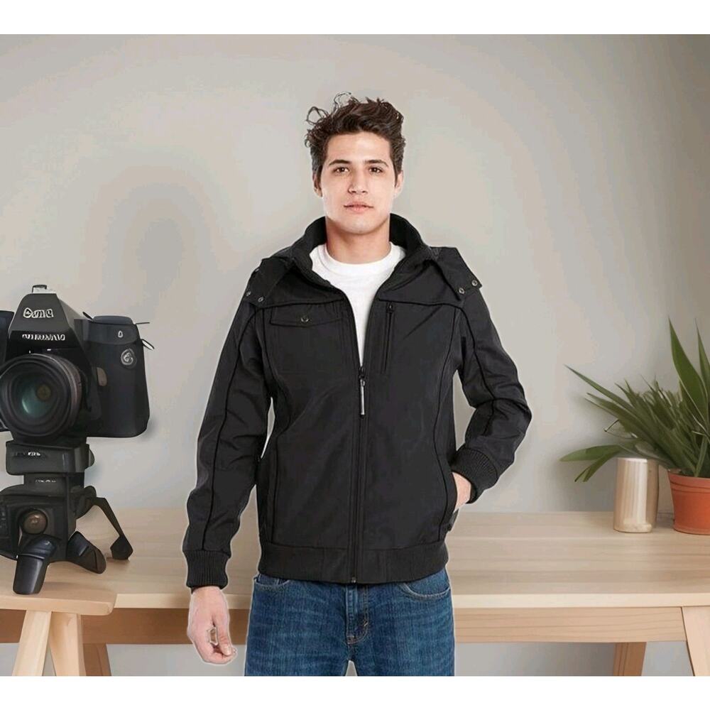 Baubax 2.0 Water Resistant Travel Bomber Kickstar Jacket Black Size Small